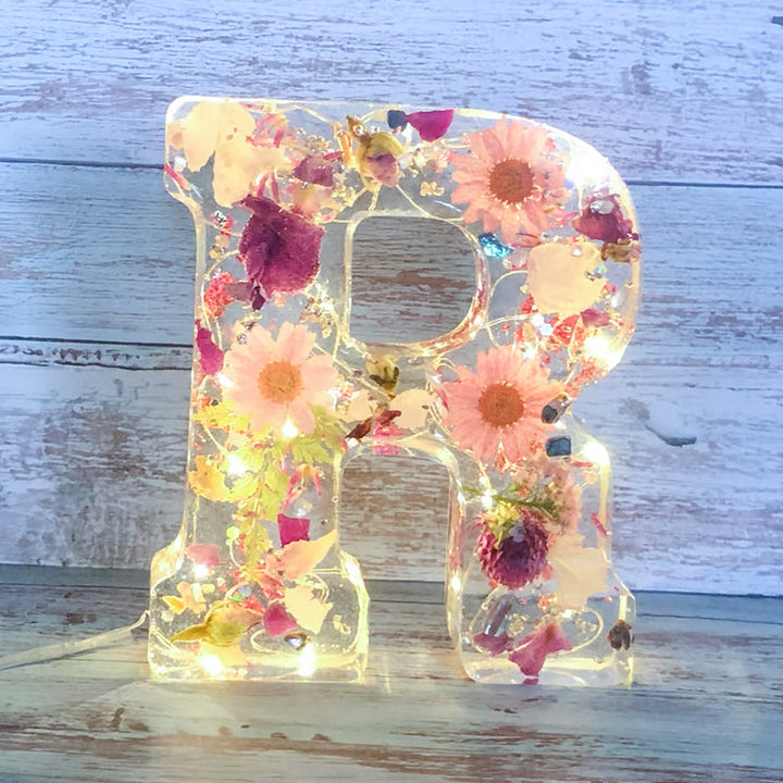 Skanto | Tørkede Blomster Bokstaver Nattlys