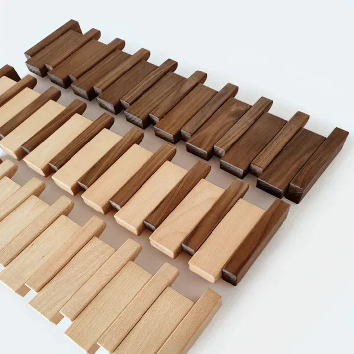 Skanto | HarmonyCoat Piano Wood Klesstativ – Dekorative Kroker for Hall og Stue
