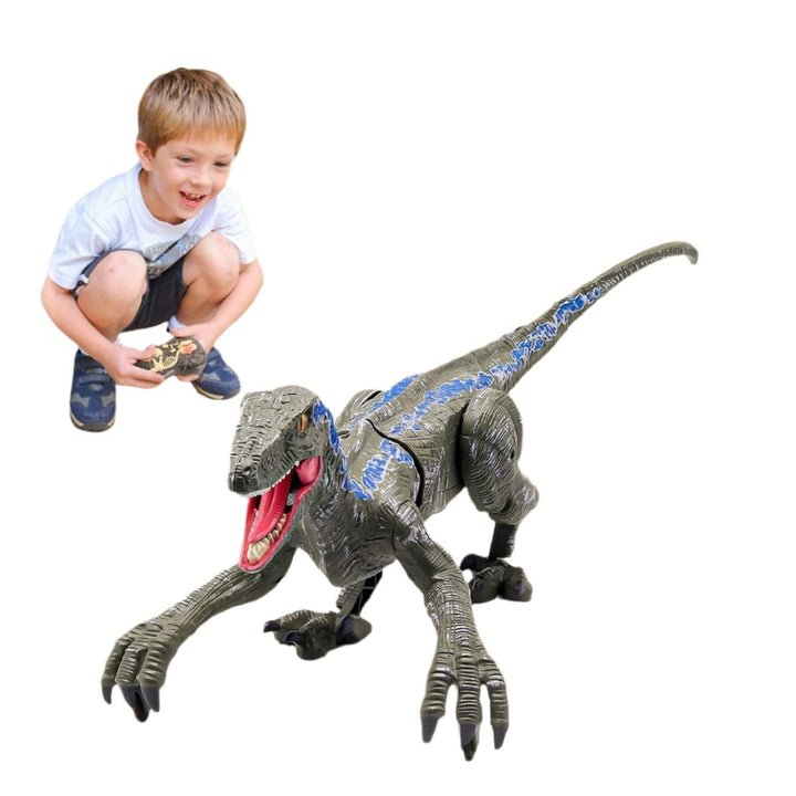 Raptorrush Velociraptor – Ferngesteuertes Dinosaurier-Spielzeug mit Licht, Sound og realistischen Bewegungen