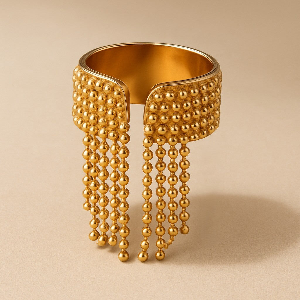 Skanto | 18K Gull Tussel Statement Justerbar Ring