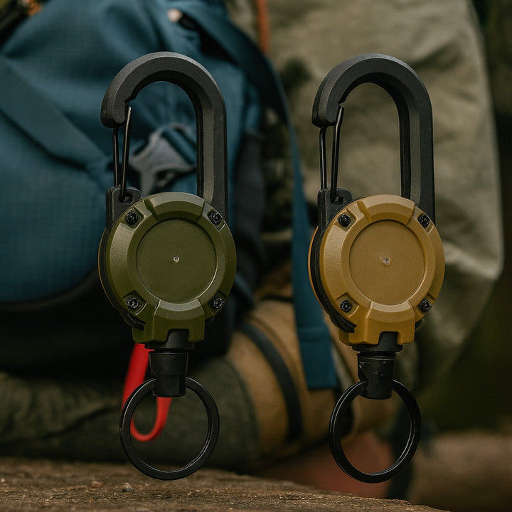 Trail Lock Anti-Lost Retractable Carabiner Nøkkelring | Skanto