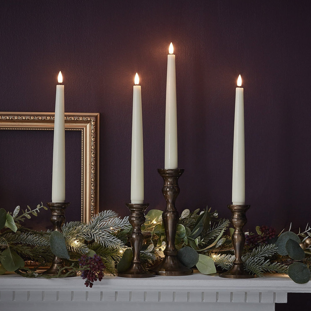 Skanto | LED Voks Flammende Stearinlys Sett
