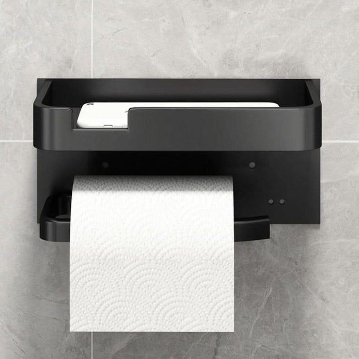 Skanto | Moderne Veggmontert Toalettpapirholder – Metallfinish