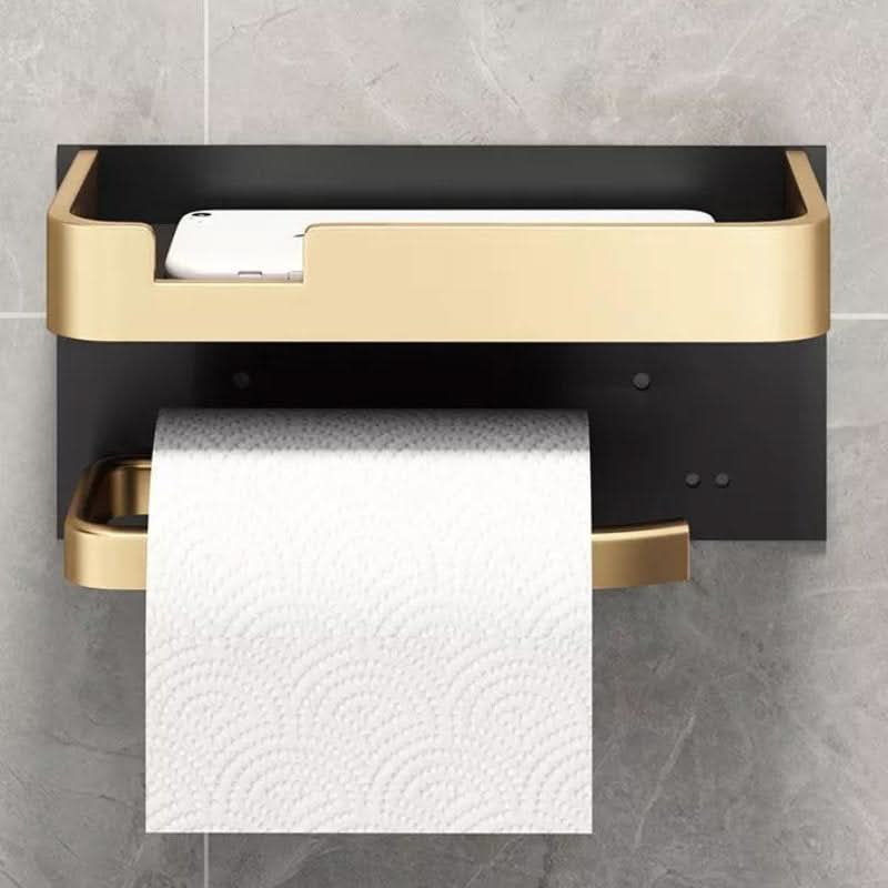 Skanto | Moderne Veggmontert Toalettpapirholder – Metallfinish