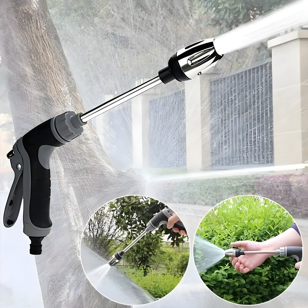 Skanto | AquaBlitz Høytrykk Spraypistol – Universell Slangefesting for Kraftig Rengjøring