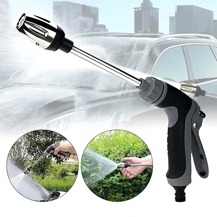 Skanto | AquaBlitz Høytrykk Spraypistol – Universell Slangefesting for Kraftig Rengjøring