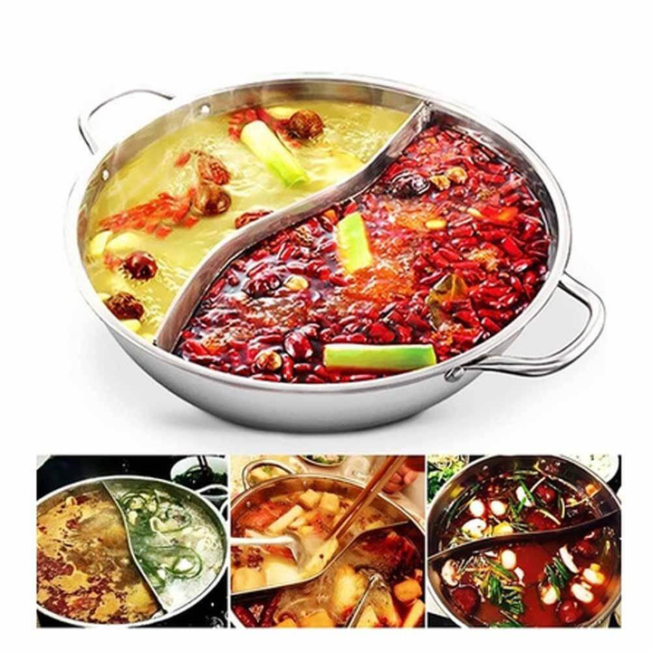 Skanto | Hot Pot Twin Split Rustfritt Stål Panne