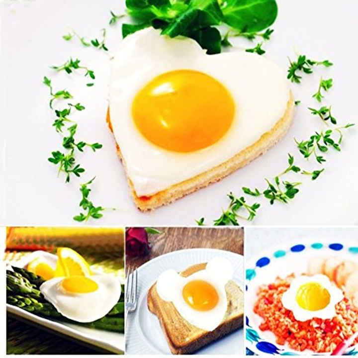 5 stk/set Rustfritt stål Stekt Egg Form Pannekake Ringer | Skanto
