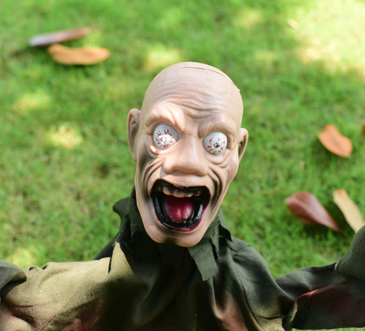 Skanto | Skremmende Skrikende Zombie Hage Halloween Dekorasjon