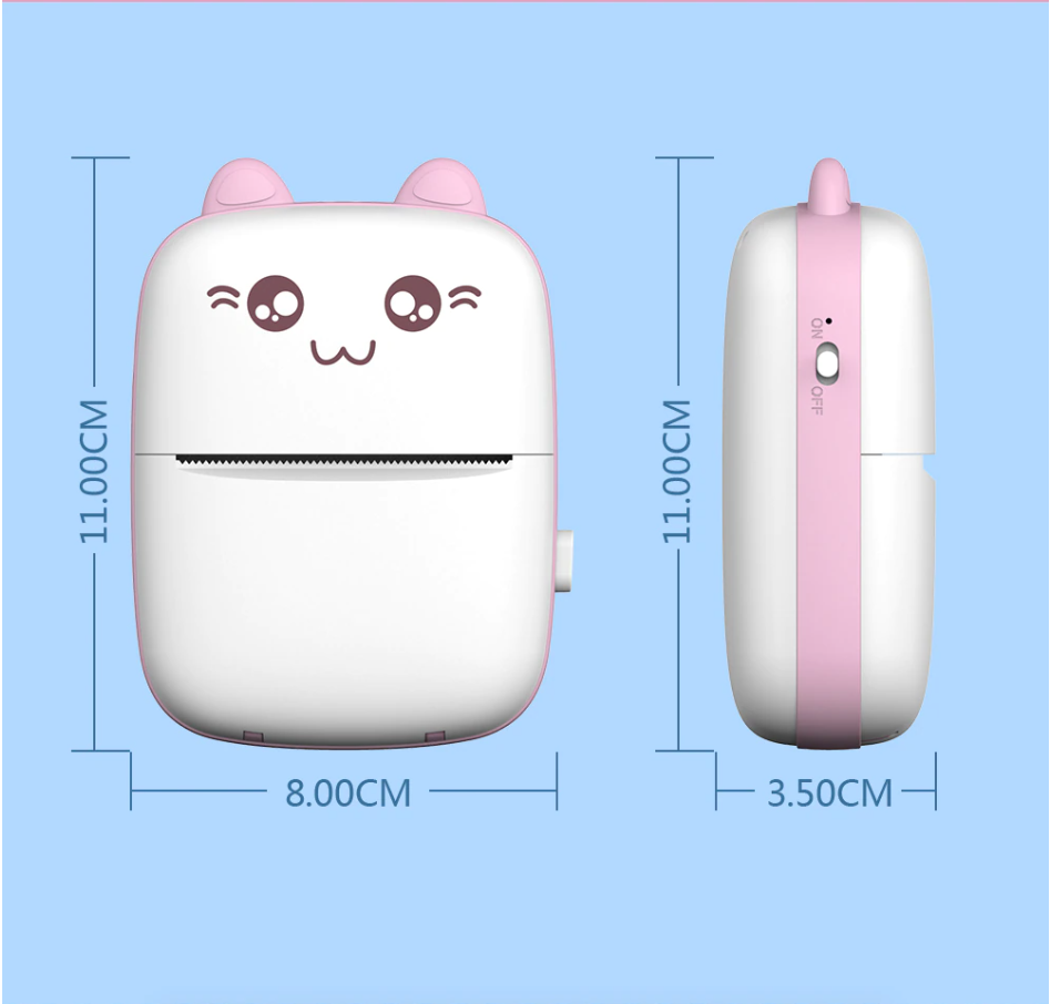 Mini Cat Thermal Skantouetooth Label Printer | Skanto