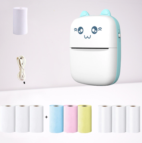 Mini Cat Termisk Skantouetooth Etikettprinter | Skanto