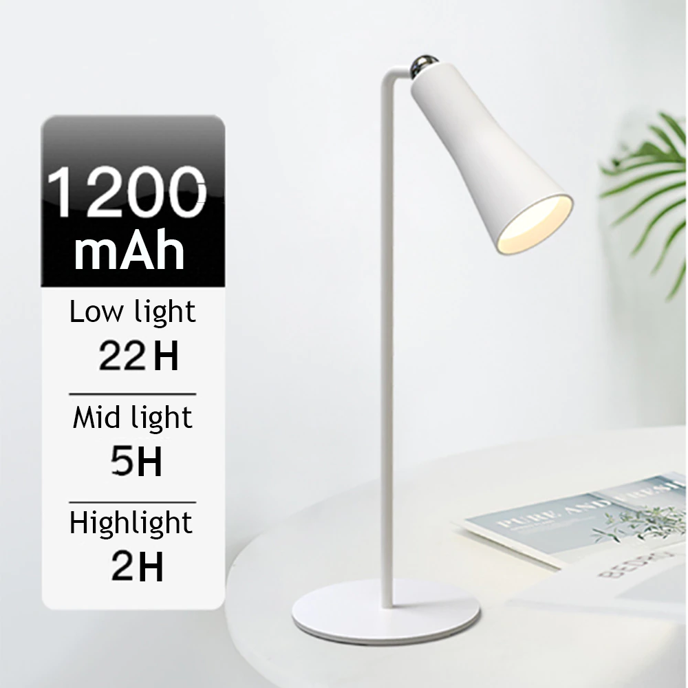 Skanto | Skinnende Orbit Oppladbar Roterende Skrivebordlampe