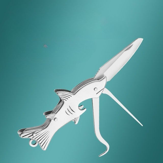 Sharp Shark Multifunksjonell Tannpirker Kniv Nøkkelring | Skanto