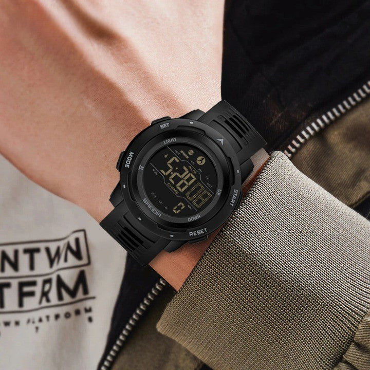 Skanto | Vanntett Militær Pedometer Digital Klokke