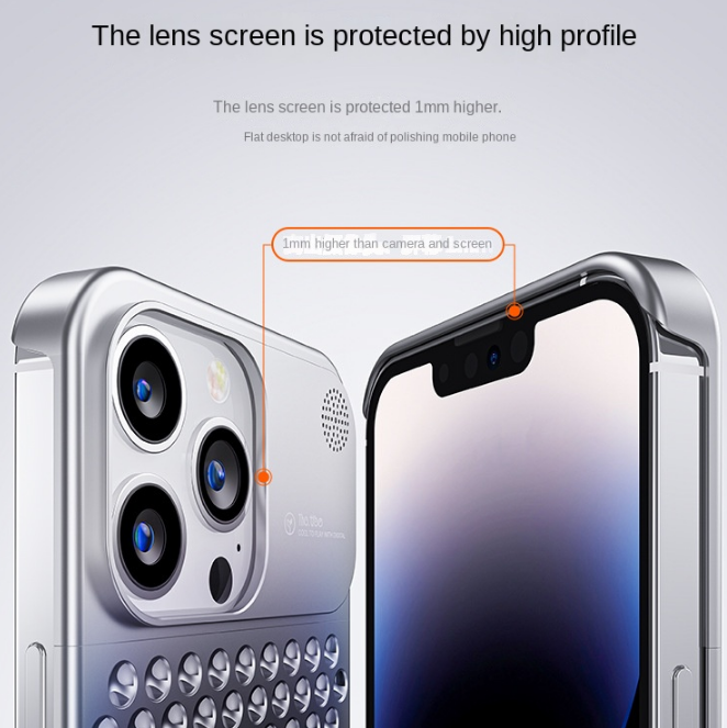 Skanto | Metal Vent Premium Aluminiumlegering iPhone-deksel