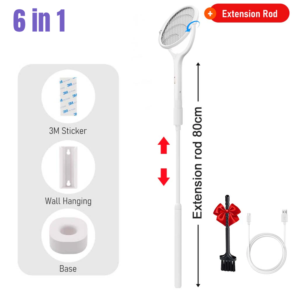 6in1 Roterbar Elektrisk Myggfanger | Skanto