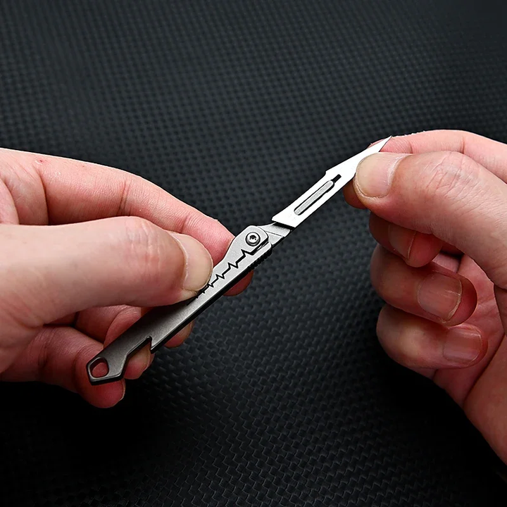 Titanium All-Purpose Foldable Sharp Cutter Knife | Skanto