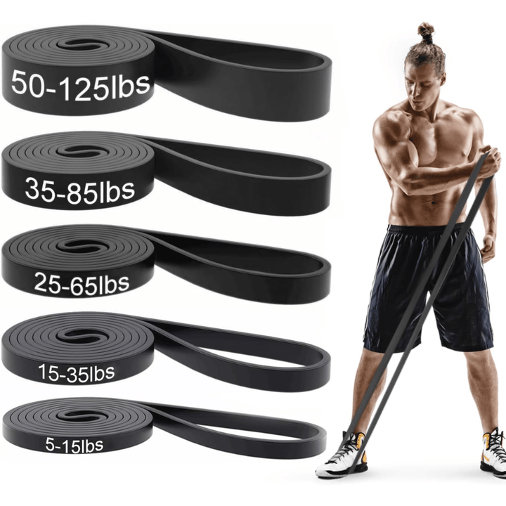 Skanto | Resistforce Pull-Up Assistance Bands – Motstandsett for Styrketrening, Dips og Kroppsvektøvelser