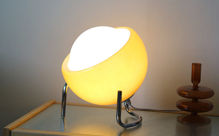 Skanto | RETRO GLASS TABLE LAMP - ATMOSFÆRISK NORDISK NATTBELYSNING