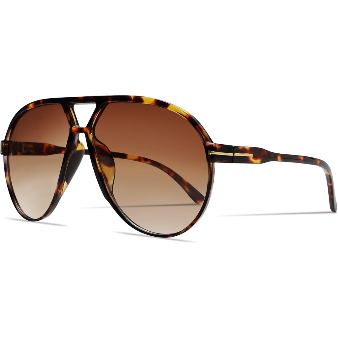 Aviator Oversize Solbriller Retro UV400 | Skanto