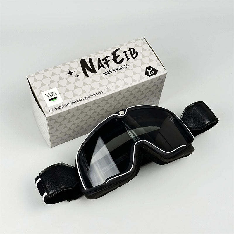 Skanto | RETRO RIDE GOGGLES – Vintage motorsykkelbriller med 100% UV-beskyttelse
