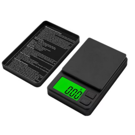 Skanto | Pocket Digital Precision Scale with Backlit LCD - Kompakt gramvekt for smykker, mat, mynter og reise