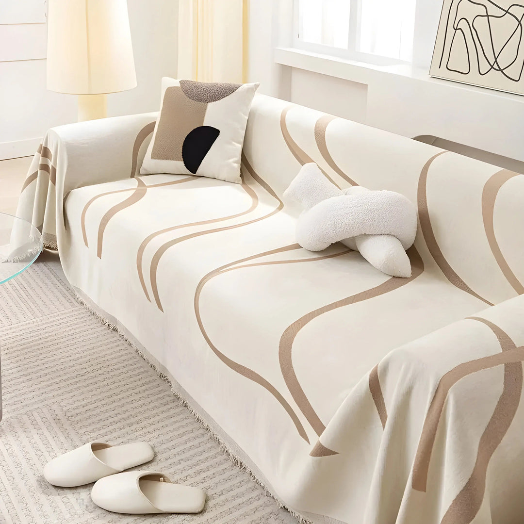Skanto | Reversibel Chenille/Bomull Sofa Trekk - LuxeCasa