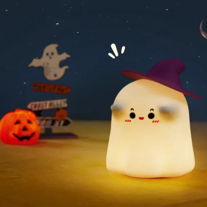 Skanto | Søtt Halloween gresskar og opplyst spøkelse nattlys