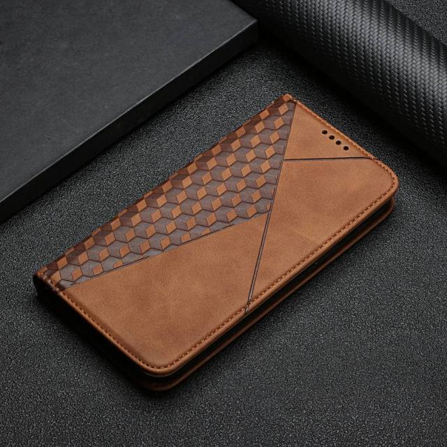 Skanto | Rombe mønster lommebokdeksel for Samsung Galaxy S21/S20