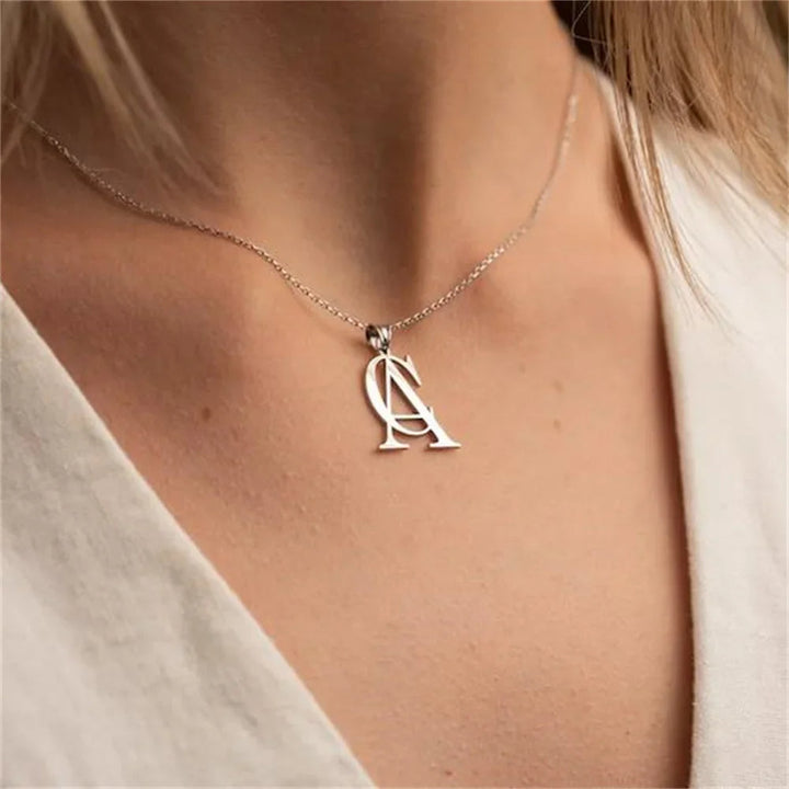 Skanto | Minimal personlig monogram halskjede
