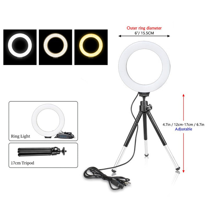 RubyGlow Ring Light – Perfekt Belysning for Foto Skanto