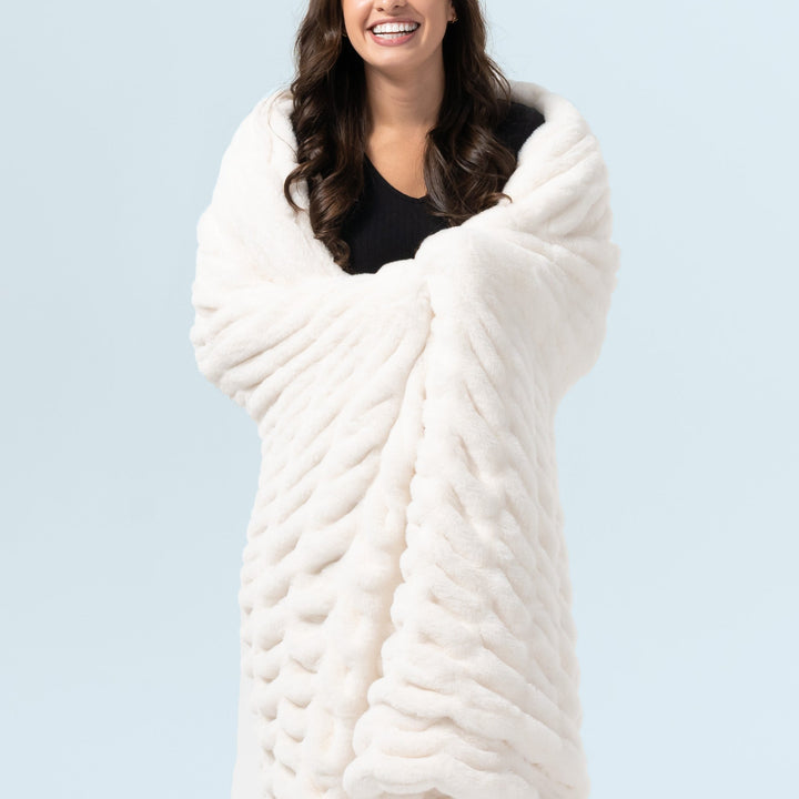 Faux Fur Blanket Ripple | Skanto