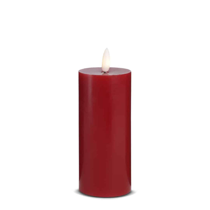 LED Stearinlys (1 stk) med realistisk 3D flamme 5 x 15 cm | Skanto