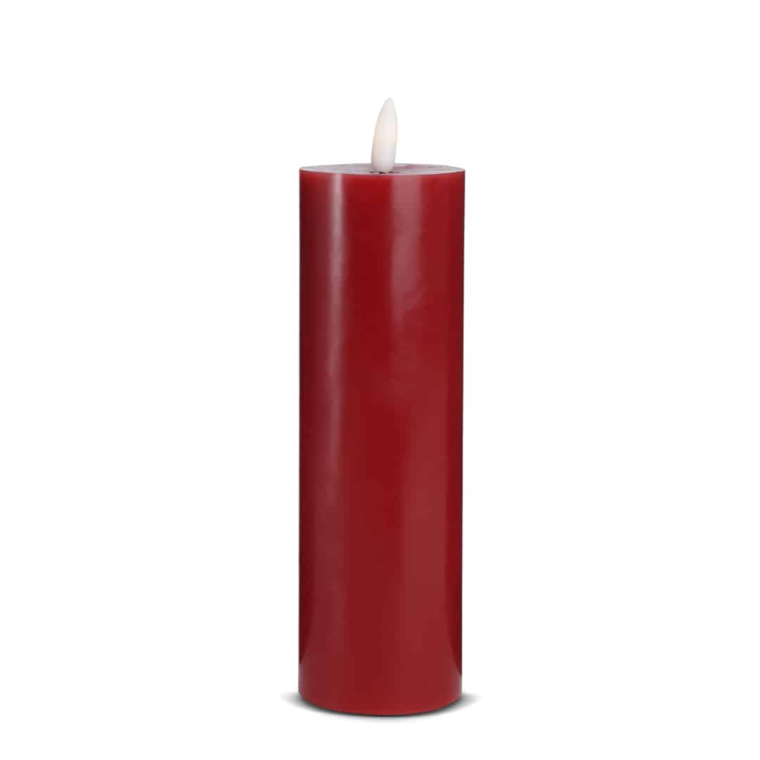LED Lys (1 stk) med realistisk 3D-flamme 5 x 20 cm | Skanto