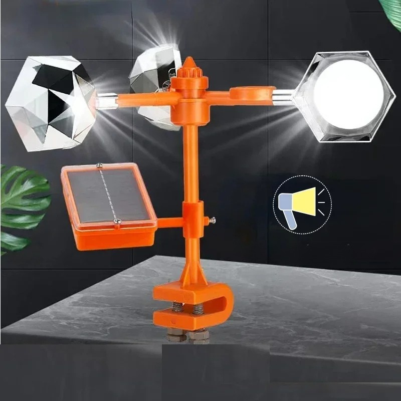 Skanto | SunSpin Fuglebeskytter – 360° Reflekterende Due Skremmeskrem Solar-Drevet