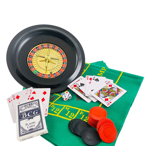 5-i-1-Casino spillpakke (Roulette, Poker, Blackjack, Craps, Poker, terninger) | Skanto