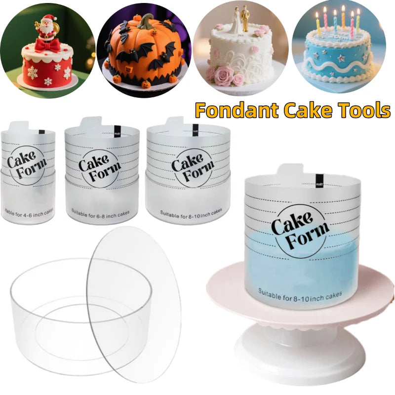 Rund Justerbar Kake Ringform Akril Sirkel Baking Kake Ring | Skanto