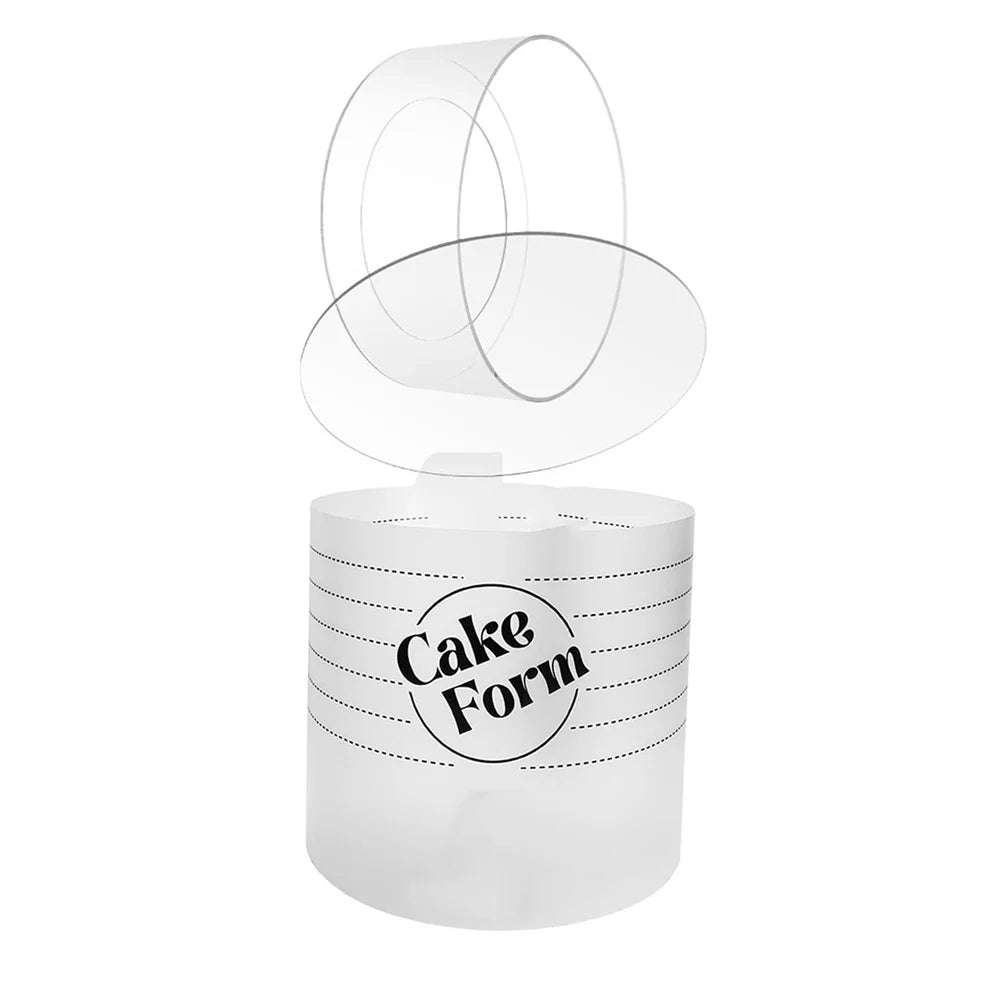 Rund Justerbar Kake Ringform Akril Sirkel Baking Kake Ring | Skanto