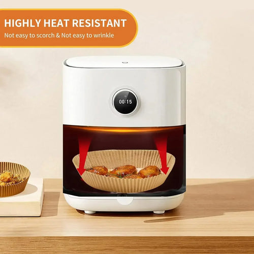 Rund Air Fryer Papp Engangs Non-Stick Bakepapir Mikrobølgeovn | Skanto