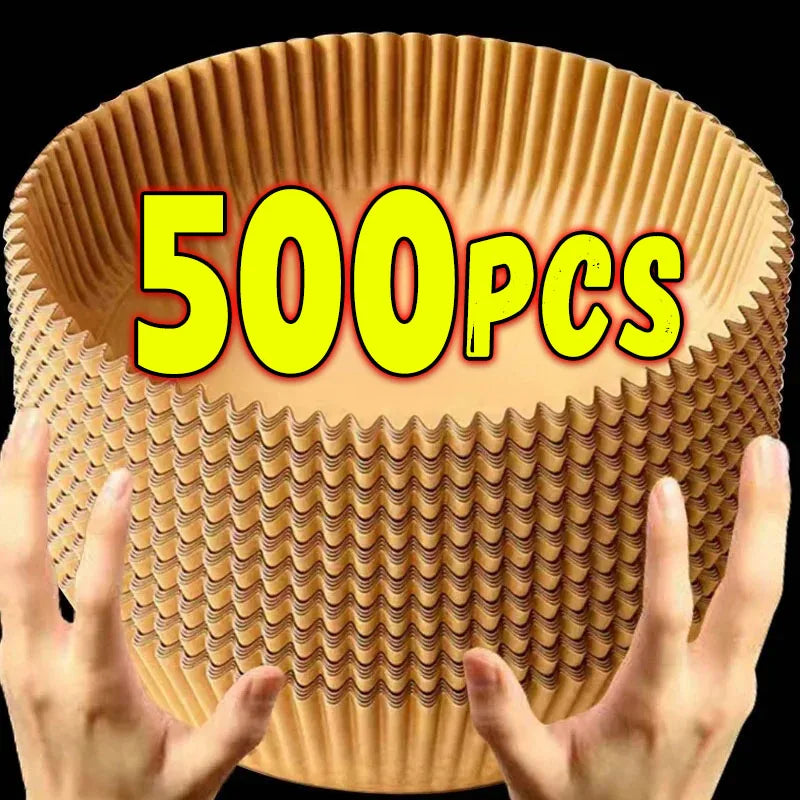 Runde luftfrityrpapir engangs non-stick bakepapir mikrobølgeovn | Skanto
