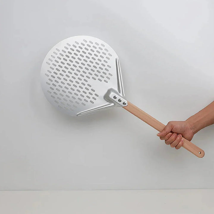 Skanto | Rund Pizza Turner Pizza Paddle med Trehåndtak Pizza Spade