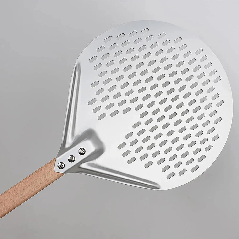 Rund Pizza Vending Spade Pizza Paddle med Trehåndtak Pizza Spade | Skanto