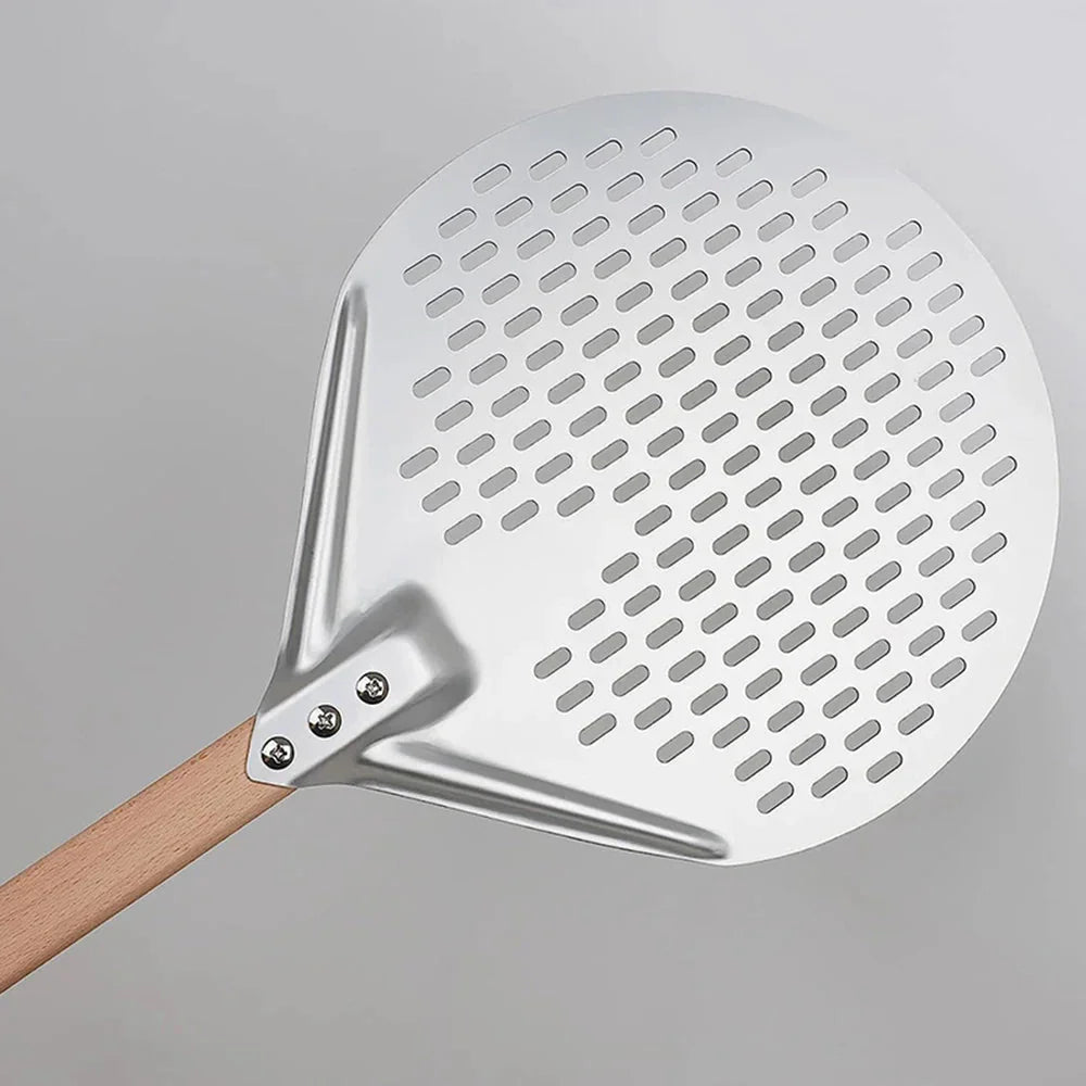 Skanto | Rund Pizza Turner Pizza Paddle med Trehåndtak Pizza Spade
