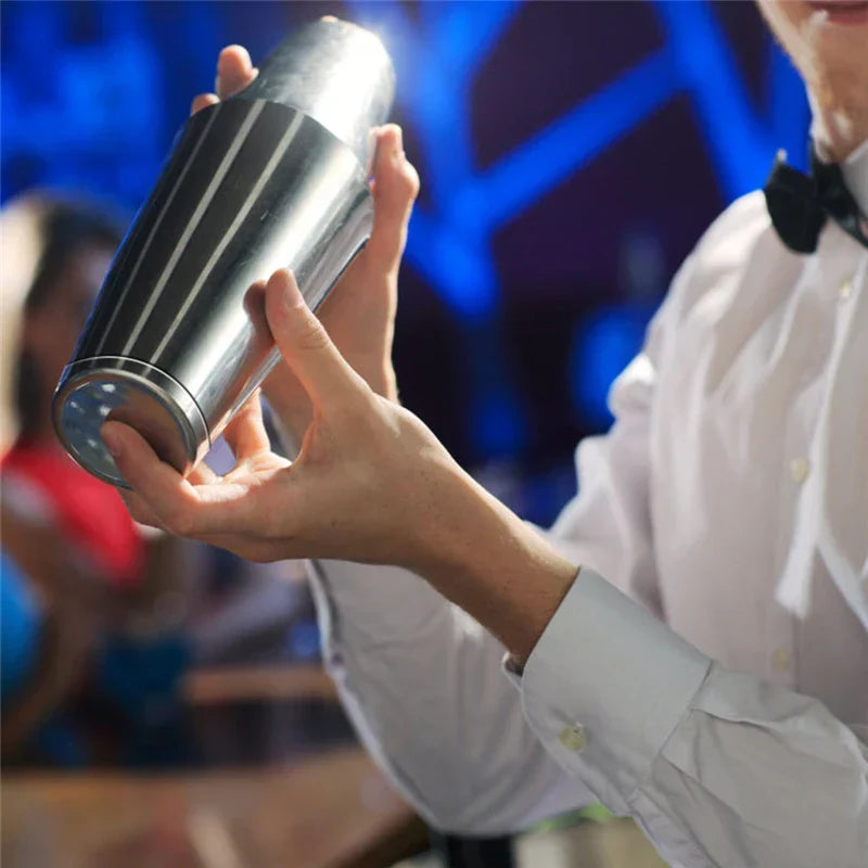 Skanto | Rustfritt Stål Drink Shaker Sett med Profesjonelle Tilbehør