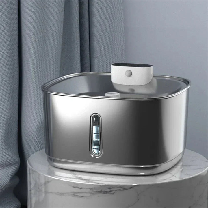 Smart Drikkefontene for Katter og Hunder – 3.2L Rustfritt Stål med Filter | Skanto