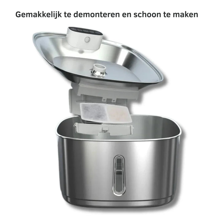 Smart Drikkefontene for Katter og Hunder – 3.2L Rustfritt Stål med Filter | Skanto
