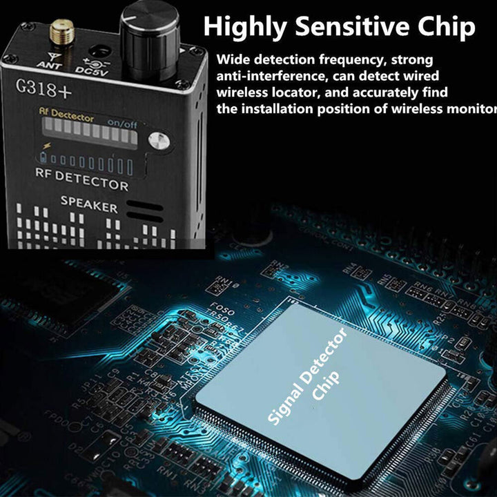 Skanto | Spy Signal Wall Detector, HF Detector, skjult kamera, laserlinse, GSM GPS enhetsfinner