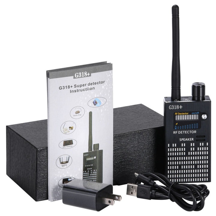 Spy Signal Bug Detector, HF Detector, Hidden Camera, Laser Lens, GSM GPS Enhetsfinner