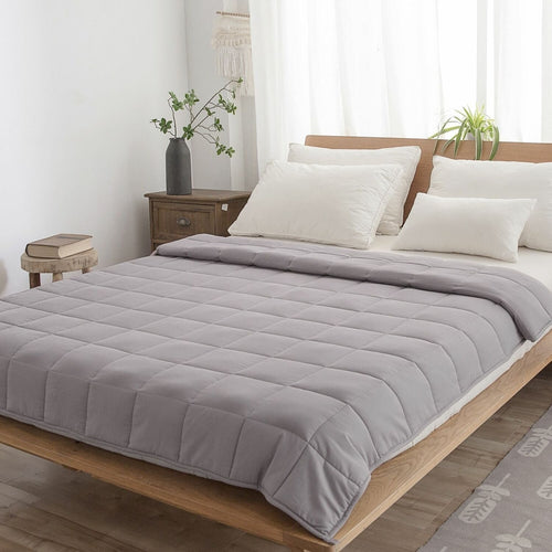 Large Soft Summer Cooling Weighted Bed Blanket Queen | Skanto