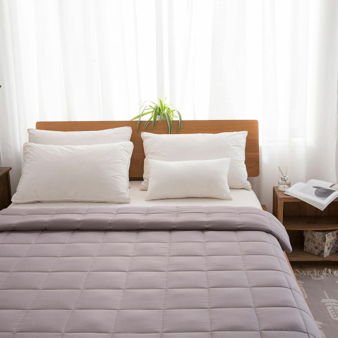 Large Soft Summer Cooling Weighted Bed Blanket Queen | Skanto